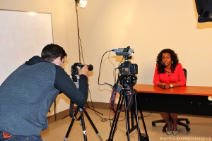 Shooting videos with the faculty, staff and students at the Reev