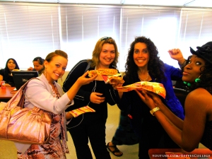 Pizza and Dress-up Event at Reeves College in Calgary Alberta 01