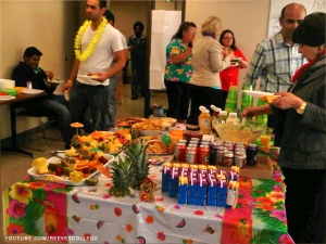 Hawaiian luau event at the Reeves College Edmonton City Centre C