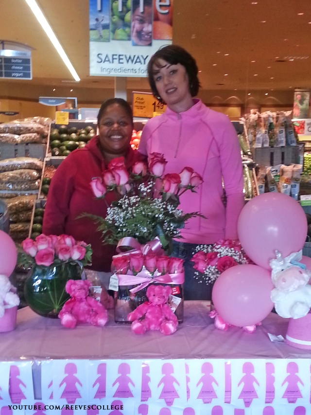 Breast Cancer Awareness Month with Reeves College in Edmonton, A